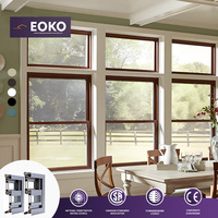 Fenêtre coulissante verticale simple en aluminium EOKO, certifiée NFRC, résistante aux ouragans, sur mesure, directement de l'usine
