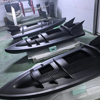 Bateau de relevé hydrographique composite en fibre de verre, fabrication OEM, coque de navire sans pilote sur mesure