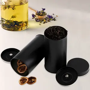 Custom Airtight Tea Tin Canister Tea Canister Storage Tin Canisters For Tea