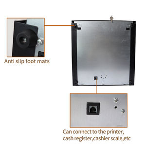 GTCODESTAR Cajón de efectivo 5 billetes 5 monedas Caja Registradora de metal Cajón de efectivo Rj11 Caja de almacenamiento de dinero electrónico Cajón Gabinete con cerradura - Product Image 3