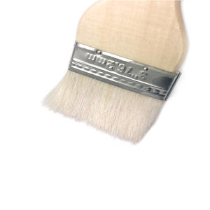 Ensemble de pinceaux en laine à poils doux, manche en bois, qualité industrielle, pour barbecue et <span class=keywords><strong>peinture</strong></span> au latex, longueur 1-5 pouces, vente en gros fabricant - Product Image 3