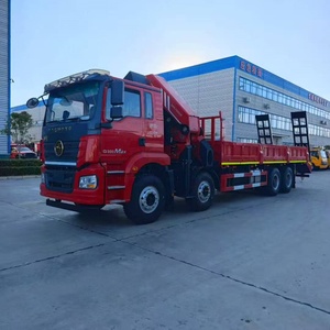 Shaanxi Automobile 8*4 Heavy-duty Edition Camión de <span class=keywords><strong>transporte</strong></span> de camiones multifuncional Grúa de brazo plegable de 35 toneladas con escalera - Product Image 2