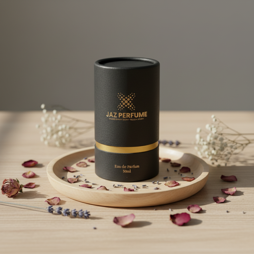Biodegradable Luxury Cylinder Box Cosmetic Essential Oil Skincare Perfume Candle Cardboard Round Paper Tube Packaging Box