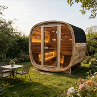 Vente flash : Sauna infrarouge extérieur pour 4 personnes - Cèdre rouge naturel, prêt à être expédié et 10 % de réduction !
