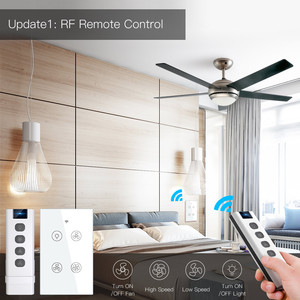 Langyeao Wifi + RF433 BLE chúng tôi Glass Bảng điều chỉnh Alexa Google nhà tuya app điều khiển bằng giọng nói từ xa tường Wifi Cảm ứng thông minh ánh sáng Fan chuyển đổi - Product Image 4