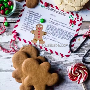 Homemade Gingerbread Man cookie với trang trí trong Cookie box với cửa sổ bằng Cookie máy đóng gói - Product Image 1