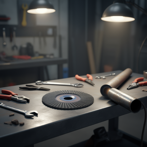 Disque à lamelles en zirconium Ttake 115x22 mm, grain 60, pour ponçage du métal et de l'acier - Product Image 3