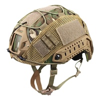 Housse de casque tactique personnalisée FAST en maille camouflage, accessoire d'entraînement
