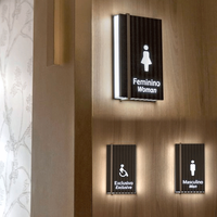 Plaques de porte de bureau personnalisées CNC Ezd, numéros de porte, plaques nominatives, numéros de maison, signalétique de toilettes