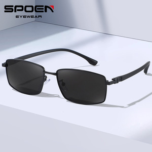 SPEN แว่นกันแดดโพลาไรซ์ทรงสี่เหลี่ยมโลหะสำหรับผู้ชาย UV400ขี่จักรยานแว่นตากีฬากลางแจ้ง - Product Image 1