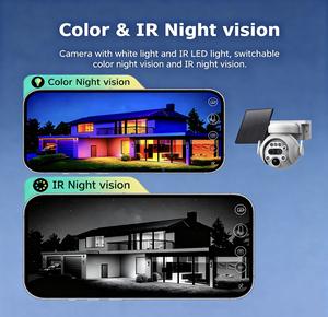 نظام كاميرا مراقبة Ubox PTZ للأمان تعمل بالطاقة الشمسية والبطارية، لاسلكية ذكية مقاومة للماء للاستخدام الخارجي، تدعم شبكة 4G، بقدرة 5 واط، مع رؤية ليلية وتكبير 12X - Product Image 5