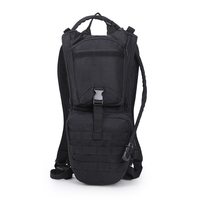 JSH Sac à eau tactique 3L Sac à dos de haute qualité à double épaule fermeture à glissière doublure en nylon pour vélo équitation Sports de plein air