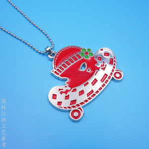 Pendentif en métal de dessin animé, alliage de zinc, nickel brillant, bijoux pour enfants, collier cadeau - Product Image 4