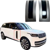 Garniture de couverture de moulage d'évent de garde-boue latéral de porte de grille d'aération latérale grise noire pour Land Rover Range Rover 2013 mise à niveau 2023