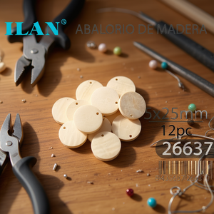 แผ่นไม้ Ilan ขนาด 5x25 มม. 12 ชิ้น สำหรับงานประดิษฐ์เครื่องประดับ - Product Image 2