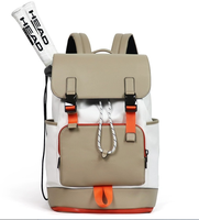 RAYLON Fabrik Maßgefertigter Modischer Unisex Tennis- & Pickleball-Rucksack mit Wasserdichtem Solarpanel, Schuhfach & Schlägertaschen
