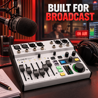 Console de mixage audio numérique Bluetooth AOFO FLOW8, 4 canaux, égaliseur 9 bandes, enregistreur intégré, console de mixage professionnelle en plastique pour scène