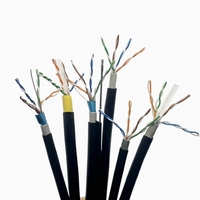 Câble Ethernet Cat5e FTP 305m 23AWG 4-2 paires UTP intérieur/extérieur, gaine PVC, cuivre nu CCA, sortie d'usine