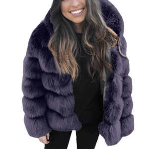 Europe et les états-unis 2024 automne hiver femmes long mince manteau de fourrure de renard nouveau chapeau de fourrure de lapin imitation en gros - Product Image 3