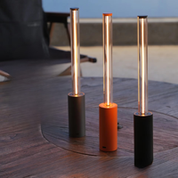 Lampe de chevet moderne et simple en métal et acrylique avec commande tactile, pour restaurant, bar et chambre, avec batterie intégrée et éclairage d'ambiance