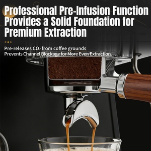 Cafetera Espresso Profesional de Doble Cabezal, Semiautomática, con Doble Caldera y Pantalla Táctil para Cafetería BS-J52 - Product Image 4