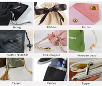 Pochette en satin à cordon personnalisée avec logo sérigraphié pour emballage de bijoux (boucles d'oreilles, bagues) et de parfums – Durable et de luxe