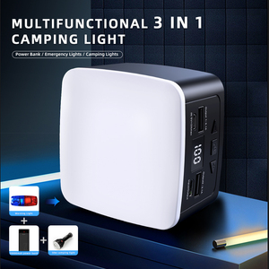 Lámpara de camping cuadrada de 1200LM, linterna recargable por USB de 20000mAh, luces de emergencia al aire libre <span class=keywords><strong>para</strong></span> acampar, portátil - Product Image 2