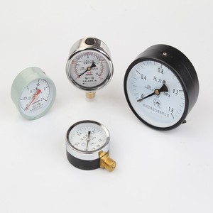 Hongqi Y100 Vacuum <b>Pressure</b> <b>Gauge</b> 0.6-2.5 Mpa External Thread Silicone Oil For Water Air Oil Hydraulic <b>Pressure</b> - Product Image 3