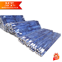 Film plastique en PVC souple bleu clair pour l'emballage de matelas, en rouleau, avec un délai de livraison court