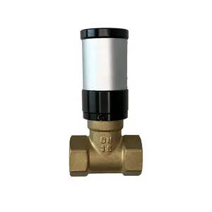 Válvula solenoide de bronze tamanho q22hd, válvula solenoide de bronze pneumática de 1 polegada com duas posições pneumática e ângulo reto