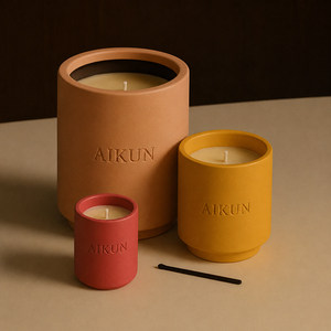 เทียนหอมเซรามิกคุณภาพสูงจากโรงงาน AIKUN กลิ่นอโรมาเธอราพี ใช้น้ำมันหอมระเหยจากถั่วเหลือง ติดทนนาน เหมาะสำหรับตกแต่งบ้าน ของขวัญคริสต์มาส - Product Image 1