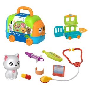 EPT 10PCS Set Mainan Peran Perawatan Hewan Peliharaan Anjing dari Plastik untuk Anak Usia 3+ Tahun, Mainan Edukasi Imajinasi - Product Image 2