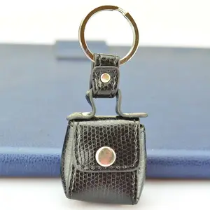 Großhandel Fabrik Custom Cute Design Frauen Mini Handtasche Charm PU Anhänger Schlüssel halter Leder Auto Schlüssel ringe Ledertasche Schlüssel bund