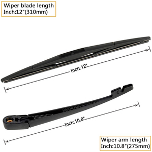 Kction Element 305 mm Essuie-glaces en caoutchouc naturel Fenêtre arrière Lame d'essuie-glace de voiture <span class=keywords><strong>Accessoires</strong></span> Auto Hayon - Product Image 6