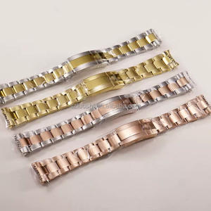 Luxe 316L roestvrijstalen horlogeband ketting 3 schakels 20mm/21mm RX horlogeband armbanden voor herenhorloge - Product Image 1