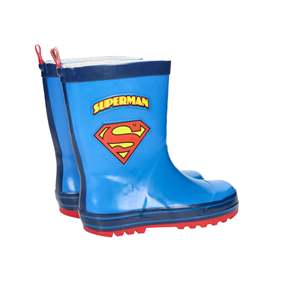 Stivali da Pioggia per Bambini Superman, Blu Chiaro, Modello Basso con Logo per Ragazzi - Product Image 4