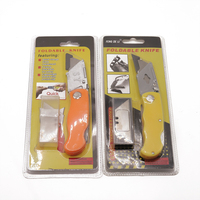 Couteau utilitaire pliable multifonctionnel de camping GK-H002 OEM, outil d'ouverture, lame en acier inoxydable 3Cr13 à changement rapide, alliage d'aluminium