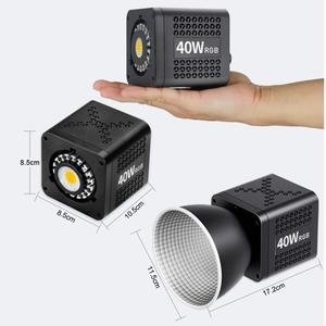 VLOGLITE P40RGB - Luz de Video RGB COB de 40 W para Fotografía, 20 Modos de Efectos, Lámpara de Video para <span class=keywords><strong>Estudio</strong></span> - Product Image 5