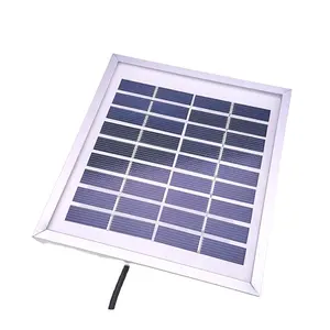 Pengisi Daya Tenaga Surya Portabel 1.5W ZW-1.5W-9V Selempang Aluminium Panel Surya 9V Panel Surya Laminasi Kaca Poli