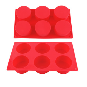 Silicone Mold 6 Cavity Round Cake Mousse Baking Non Stick Oven Safe Bakeware Tool - Product Image 2
