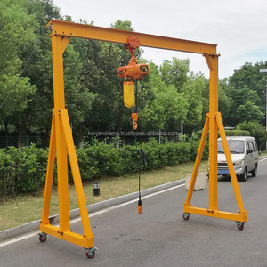 1 Ton <b>Light</b> Duty Adjustable Mini Portable Mobile Gantry Crane for <b>Workshop</b> Lifting - Product Image 4