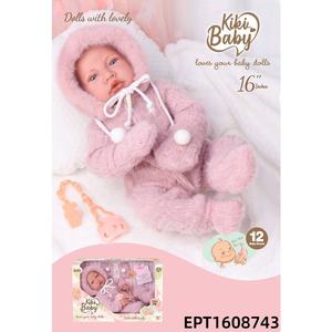 EPT - Juego de Muñecas de Bebé de Algodón Suave de 16 Pulgadas con 12 Sonidos IC - Muñeca Reborn Realista para Niños y Niñas, Regalo de Cumpleaños - Product Image 4