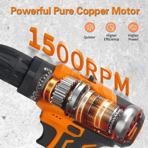 Kit de Taladro Eléctrico Portátil Super Power de 12V con Batería de Iones de Litio, Taladro Inalámbrico con Accesorios y <span class=keywords><strong>Caja</strong></span> de Plástico - Product Image 5