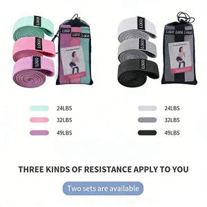 Bandes de Résistance Légères, Moyennes et Lourdes Grises et Noires pour Yoga, Fitness, Entraînement, Exercices, Étirements, Squats et Entraînement des Fessiers - Product Image 4