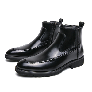 Sans lacet haut haut bout pointu hommes bottes habillées grande taille 38-46 noir marron <span class=keywords><strong>beige</strong></span> hommes bottes - Product Image 6