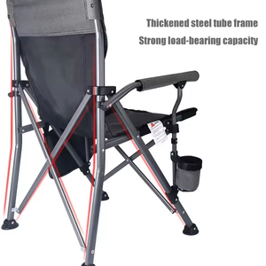 Oem Chaise <span class=keywords><strong>de</strong></span> camping pliante légère et portable pour l'extérieur Chaise <span class=keywords><strong>de</strong></span> jardin pliable et pliable pour la plage, la pêche et la randonnée avec <span class=keywords><strong>poche</strong></span> - Product Image 3