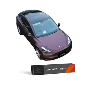 Süper mat metalik siyah kırmızı mat vinil wrap vinil araba sarma filmi renk araç üzerinde değişen