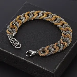 Factory Supply Personalized Mesh Handmade Twisted Cable Bangle Bracelet For Women Men India Latest Design