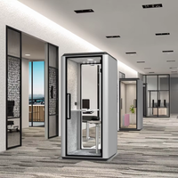 Cadre en aluminium de cabine de téléphone insonorisé de meubles de bureau de cosse de réunion d'intimité acoustique pour l'immeuble de bureaux d'intérieur de salon