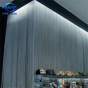 <span class=keywords><strong>Rideau</strong></span> en maille métallique décorative anodisée, <span class=keywords><strong>rideau</strong></span> en chaîne à maillons en aluminium, écran mural pour hôtel - Product Image 6